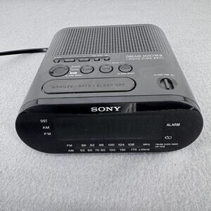 Sony Dream Machine ICF-C218 FM/AM Clock Radio Black Digital Alarm Auto Time